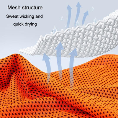 Portable Quick Dry Sports Towel Set with Silicone Sleeve and Storage Bag - 30x80cm - Orange - 30X80Cm