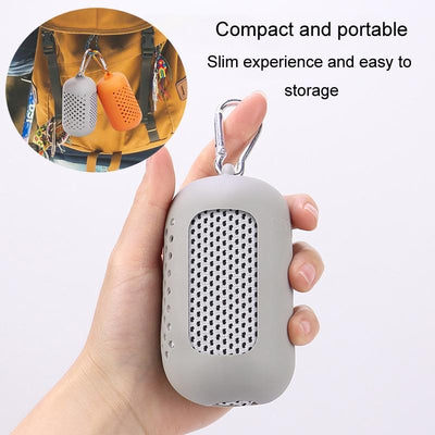 Portable Quick Dry Sports Towel Set with Silicone Sleeve and Storage Bag - 30x80cm - Orange - 30X80Cm