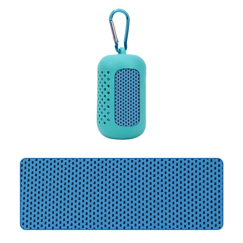 Portable Quick Dry Sports Towel Set with Silicone Sleeve and Storage Bag - 30x80cm - Orange - 30X80Cm