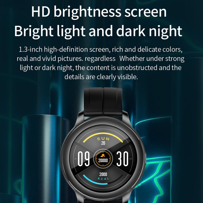 1.3 Inch Ips Colour Screen Ip67 Waterproof Smart Watch Support Sleep Monitor / Heart Rate Monitor / Blood Pressure Monitor - Blue