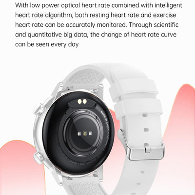 1.1 Inch Smart Stainless Steel Band Watch Support Bluetooth Call / Blood Oxygen Monitoring - Black