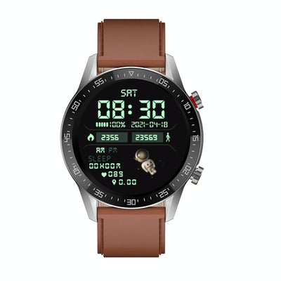 1.28 Inch Ips Screen Smart Watch With Bluetooth Call & Sleep Monitoring - Brown