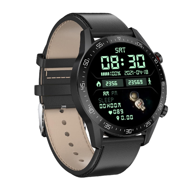 1.28 Inch Ips Screen Smart Watch With Bluetooth Call & Sleep Monitoring - Brown