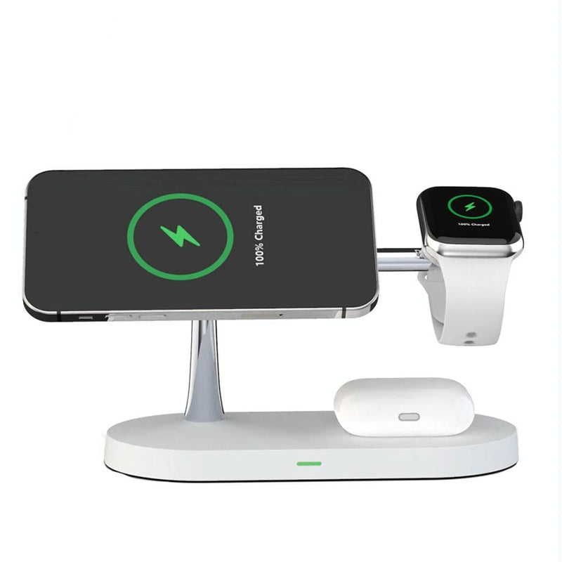 3 In 1 Wireless Charger With Night Light 15W - Black