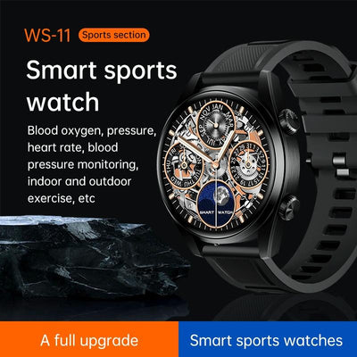 1.43 Inch Ip67 Sport Smart Watch Support Bluetooth Call / Sleep / Blood Oxygen / Heart Rate / Blood Pressure Health Monitor - Silver