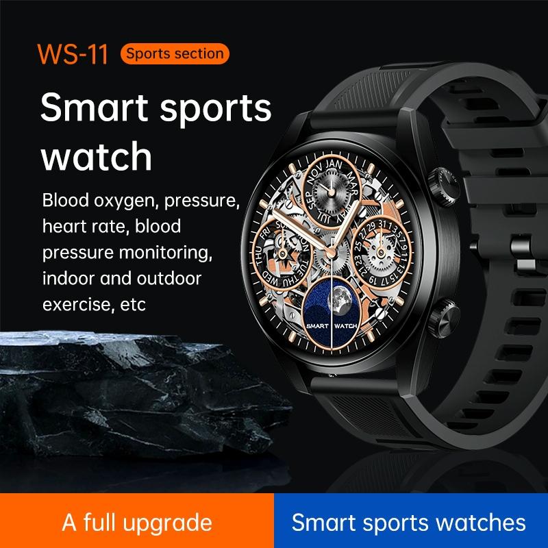 1.43 Inch Ip67 Sport Smart Watch Support Bluetooth Call / Sleep / Blood Oxygen / Heart Rate / Blood Pressure Health Monitor - Silver