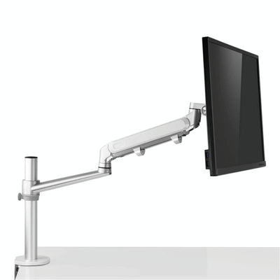 Adjustable Laptop Monitor Stand Mount - Aluminum Alloy - Silver