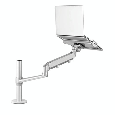 Adjustable Laptop Monitor Stand Mount - Aluminum Alloy - Silver