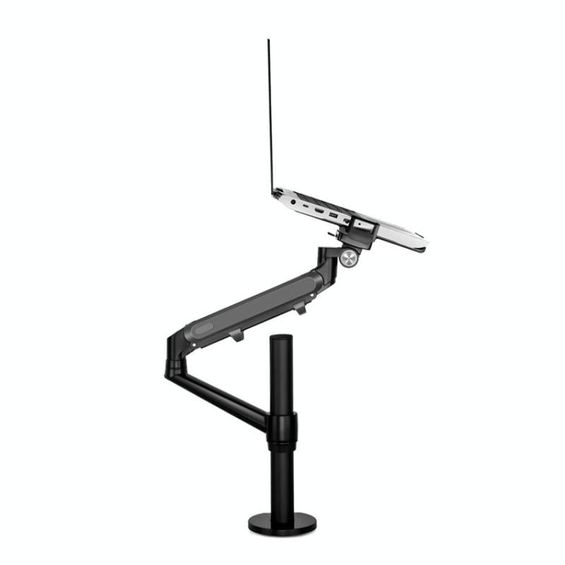 Adjustable Laptop Monitor Stand Mount - Aluminum Alloy - Silver