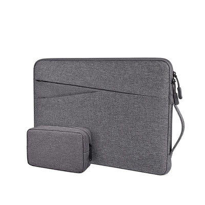 13.3 Inch Polyester Laptop Liner Bag with Small Bag - Ideal for Notebooks - Deep Space Gray