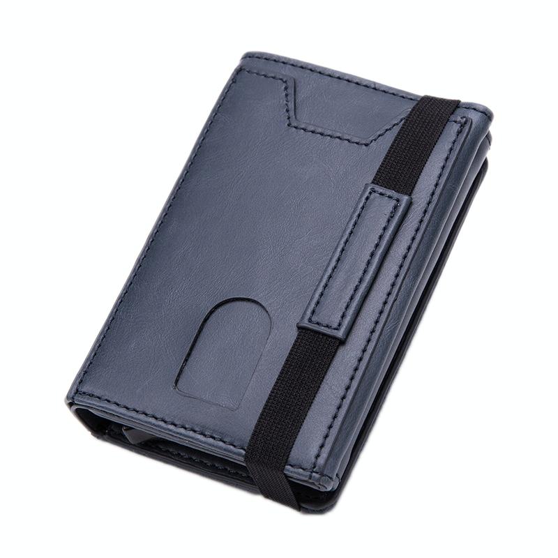Rfid-blocking Aluminum Card Holder - Secure & Compact - Mad Horse Black