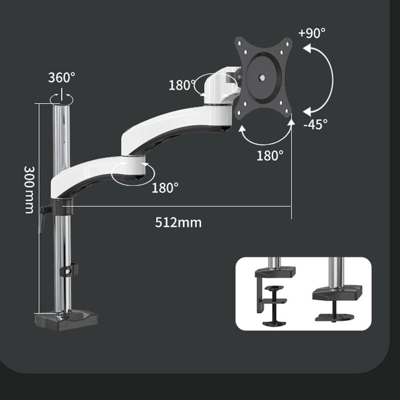 Rotating Aluminum Monitor Bracket for Lifting Lcd - Perforation