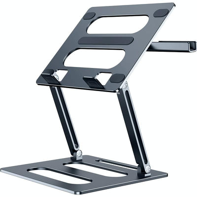 Adjustable Metal Notebook Stand - Gray Desktop Support
