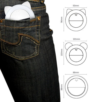 2-pack Large-capacity Live Video Conference Ring Light for Mobile Phone Selfies - Cat Ears