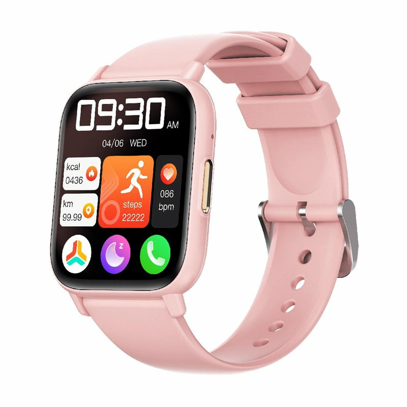 1.83 Inch Bt5.2 Smart Sport Watch Support Bluetooth Call / Sleep / Blood Sugar / Blood Oxygen / Temperature / Heart Rate / Blood Pressure Health Monitor - Pink