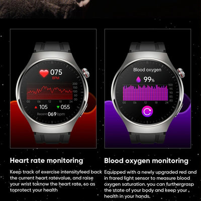 1.43 Inch Amoled Ip67 Smart Call Watch Support Ecg / Body Temperature / Blood Glucose Monitoring - Silver