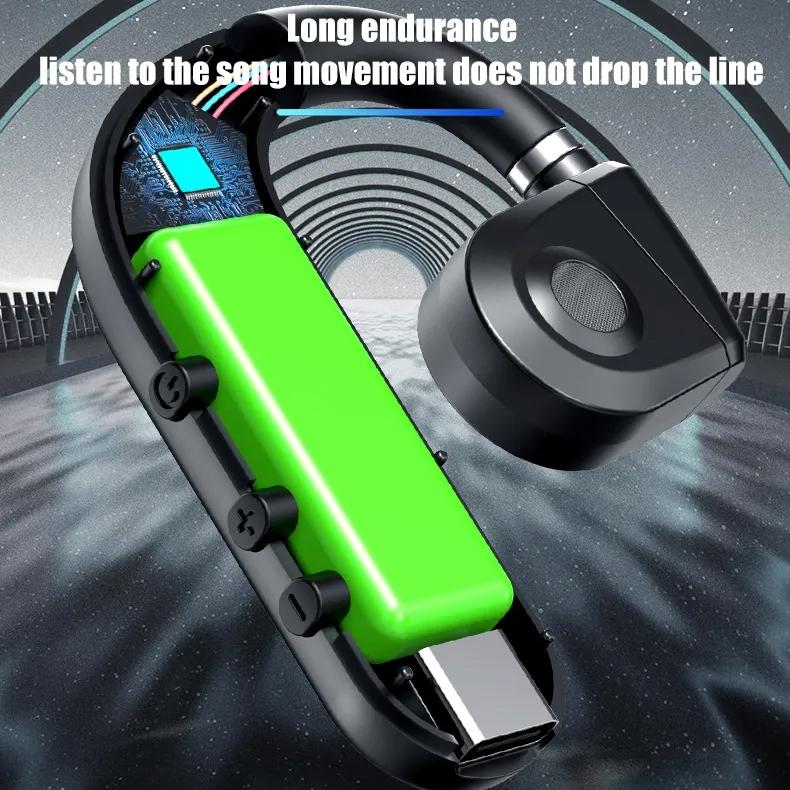 Wireless Bluetooth Headphone with Digital Display - Black - Midnight Blue