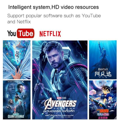 Portable Smart Led Projector - 720P Hd 113 Lumens - Black