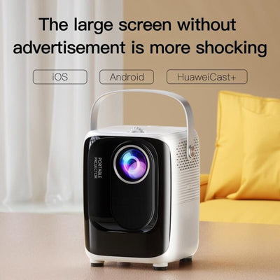 Portable Smart Led Projector - 720P Hd 113 Lumens - Black