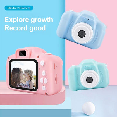 Mini Children Camera - Dual Hd Camera With 2.0 Lcd Screen - Blue