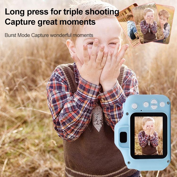 Mini Children Camera - Dual Hd Camera With 2.0 Lcd Screen - Blue