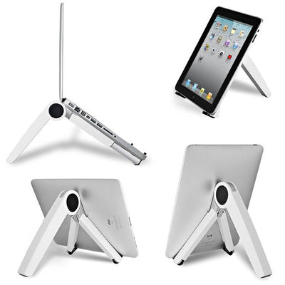 Triangle Cooling Bracket for Tablets Laptops and Desktops - White