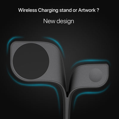 15W 5 In 1 Magnetic Wireless Charger With Stand - White