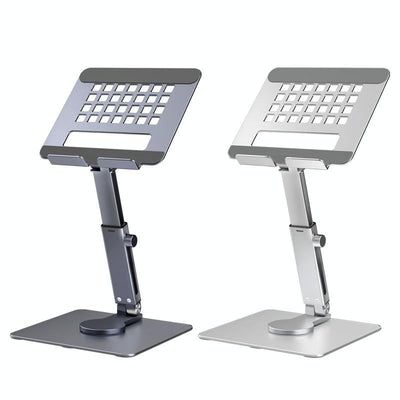 Portable Telescopic Desktop Phone Stand - Foldable & Rotating - Deep Grey