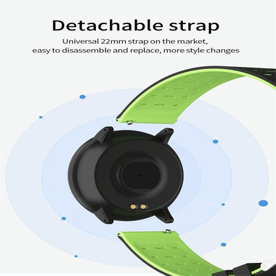 Smart Watch With Call Reminder And Health Monitoring - Blue