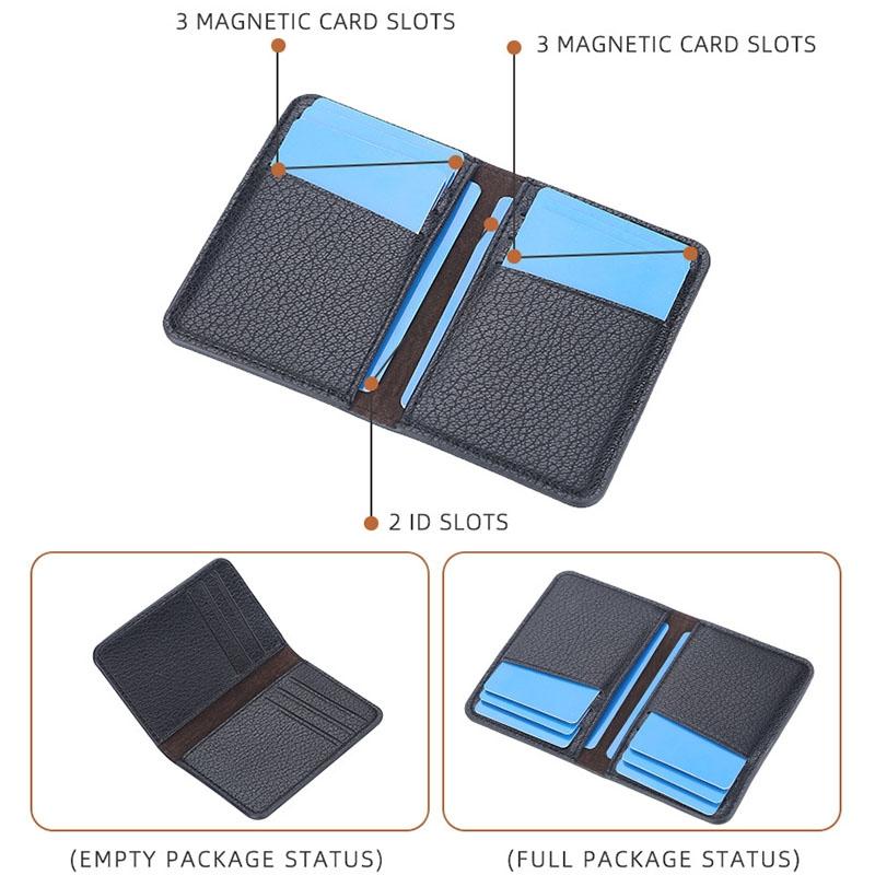 Lightweight Litchi Pattern Card Holder Coffee