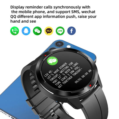 1.32 Inch Tft Screen Smart Watch Support Bluetooth Call & Alipay - Blue
