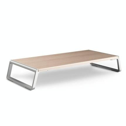 Metal Feet Monitor Stand for Imac Macbook Lcd Printer - Light Wood Grain