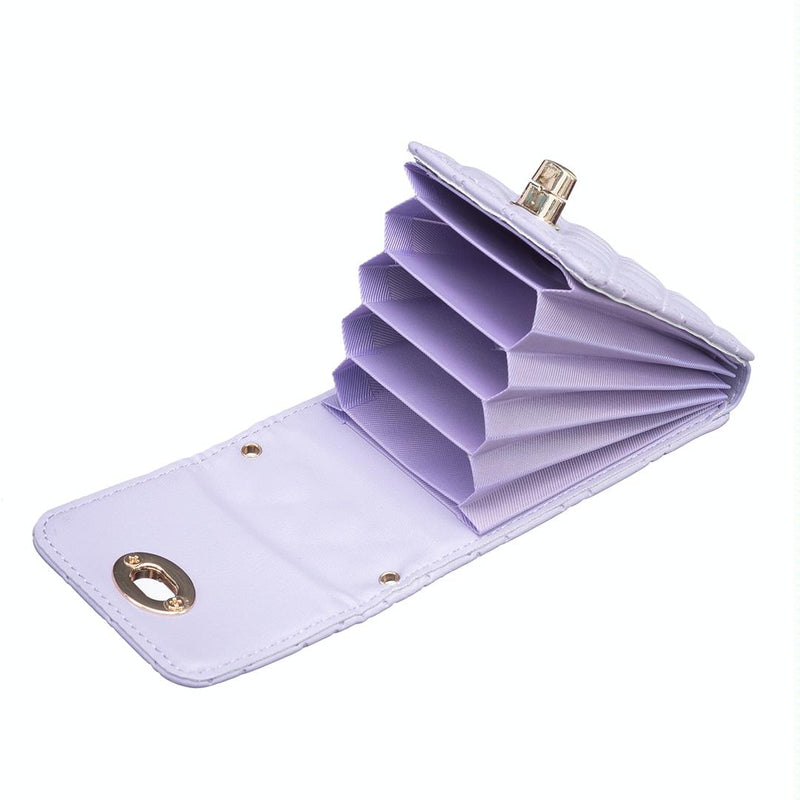 Vertical Card Bag With Metal Buckle For Mobile Phones - Pink