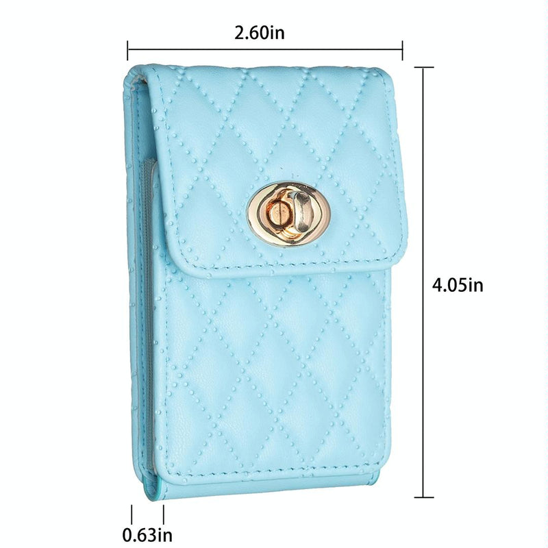 Vertical Card Bag With Metal Buckle For Mobile Phones - Pink
