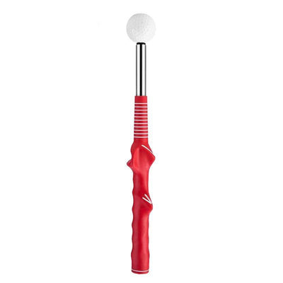 Indoor Golf Swing Practice Stick with Sound Assistant - Red