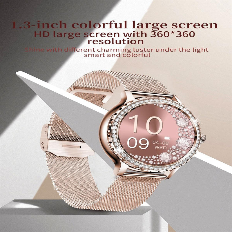 1.3 Inch Ip68 Waterproof Colour Screen Smart Watch Support Heart Rate / Blood Pressure / Blood Oxygen Monitoring - Silver