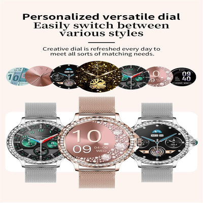 1.3 Inch Ip68 Waterproof Colour Screen Smart Watch Support Heart Rate / Blood Pressure / Blood Oxygen Monitoring - Silver