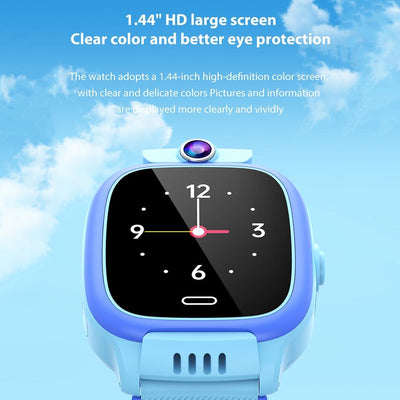 1.44 Inch 4G Video Call Waterproof Smart Children Phone Watch With Sos Function - Blue