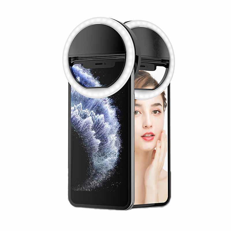 Ring-Shaped Selfie Light For Live Photography - Led Flashlight - Black