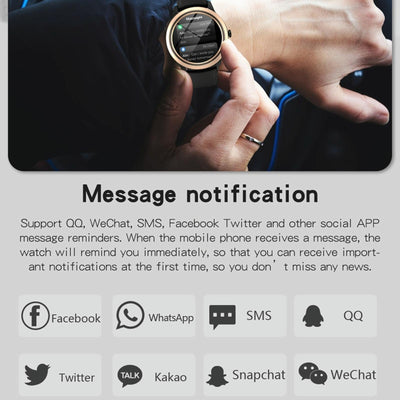 1.32 Inch Ips Hd Screen Smart Watch Support Bluetooth Calling / Blood Pressure Monitoring - Black