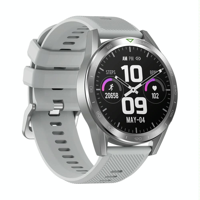 1.39 Inch Screen Voice Calling Smart Watch Support Heart Rate / Blood Pressure / Blood Oxygen - Starlight Silver