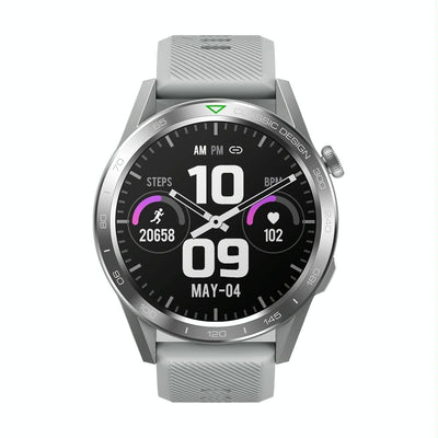 1.39 Inch Screen Voice Calling Smart Watch Support Heart Rate / Blood Pressure / Blood Oxygen - Starlight Silver