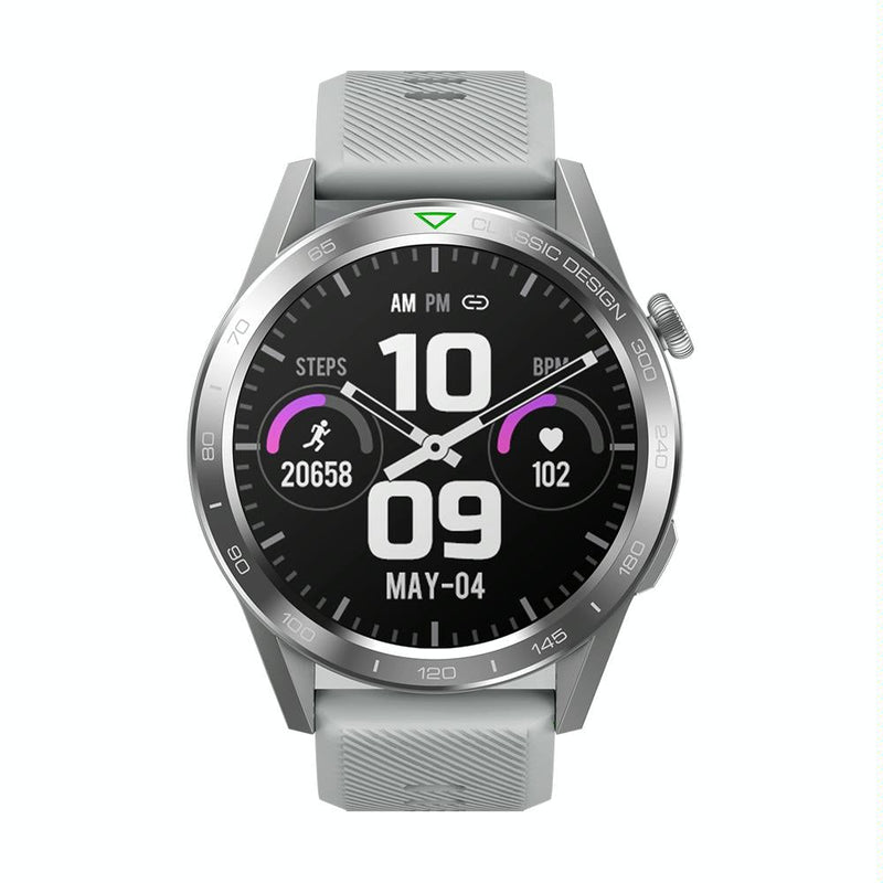 1.39 Inch Screen Voice Calling Smart Watch Support Heart Rate / Blood Pressure / Blood Oxygen - Starlight Silver