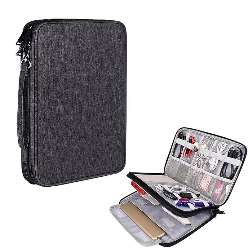 Waterproof Multi-function Storage Bag for Digital Accessories - l - Black