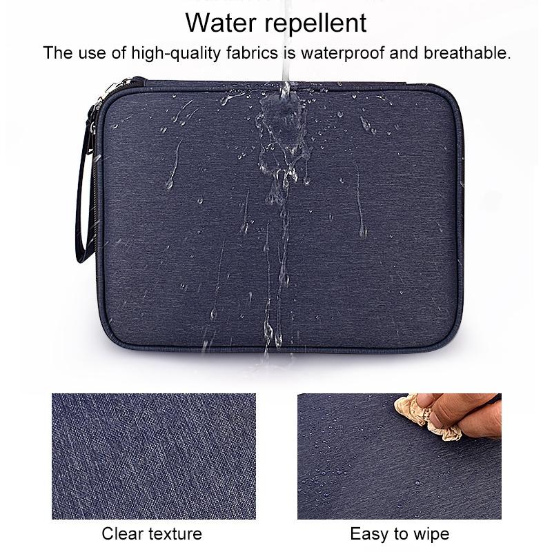 Waterproof Multi-function Storage Bag for Digital Accessories - l - Black