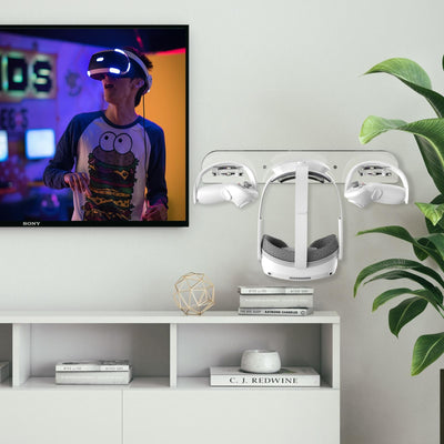 Acrylic Wall Mount For Vr Headsets - Transparent