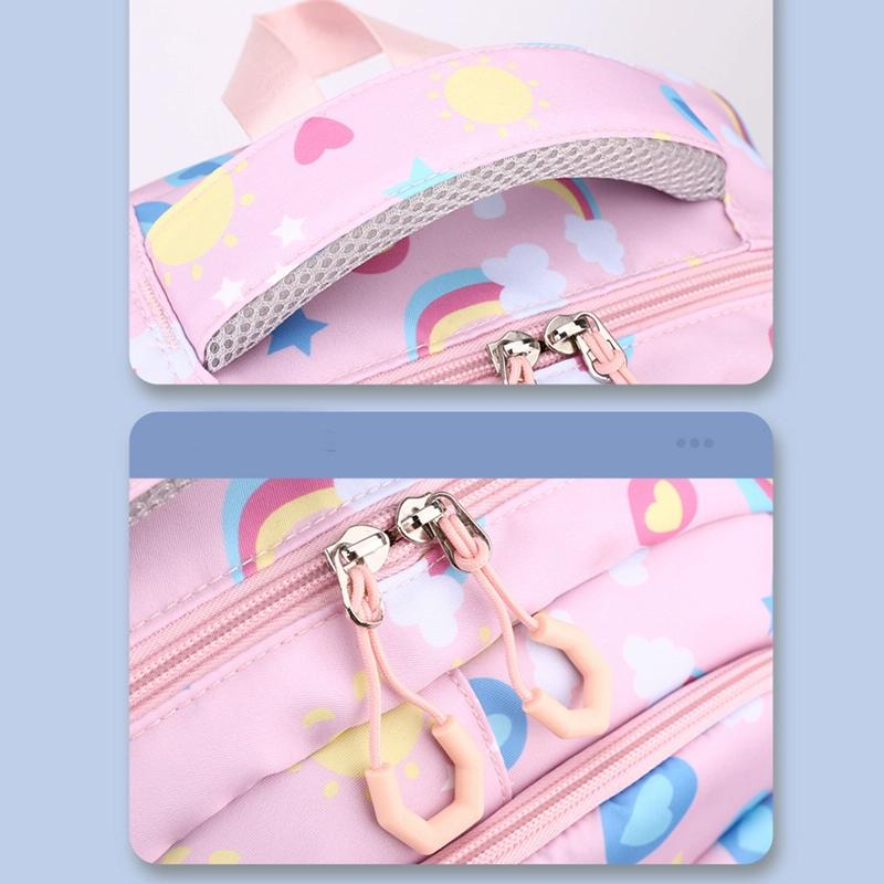 Kids Backpack Set with Lunch Bag & Pencil Case - 3 in 1 - Black