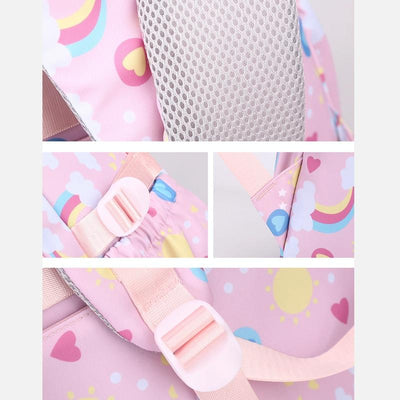 Kids Backpack Set with Lunch Bag & Pencil Case - 3 in 1 - Black