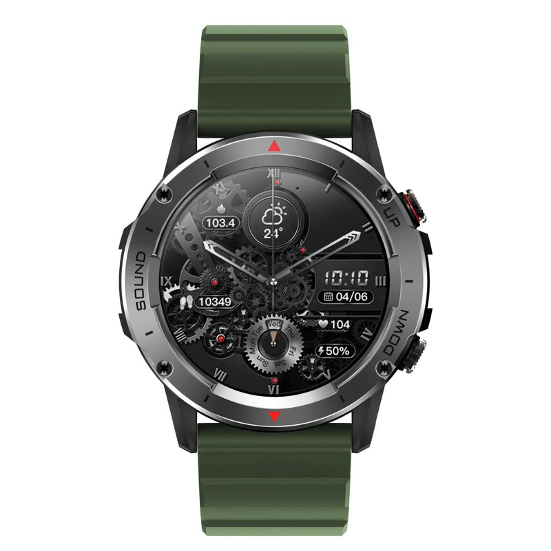 1.39 Inch Colour Screen Smart Watch Support Heart Rate Monitoring / Blood Pressure Monitoring - Green