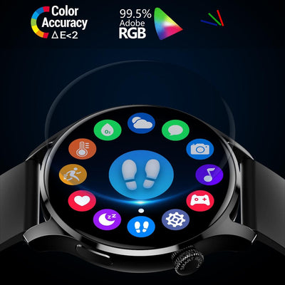 1.32 Inch Heart Rate Monitoring Smart Watch With Payment Function - Silver Steel